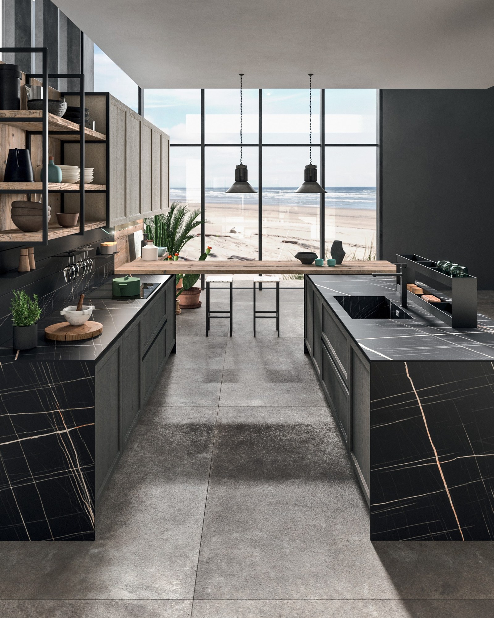 Gentili Cucine T_10 — Νησίδα σε Προοπτική