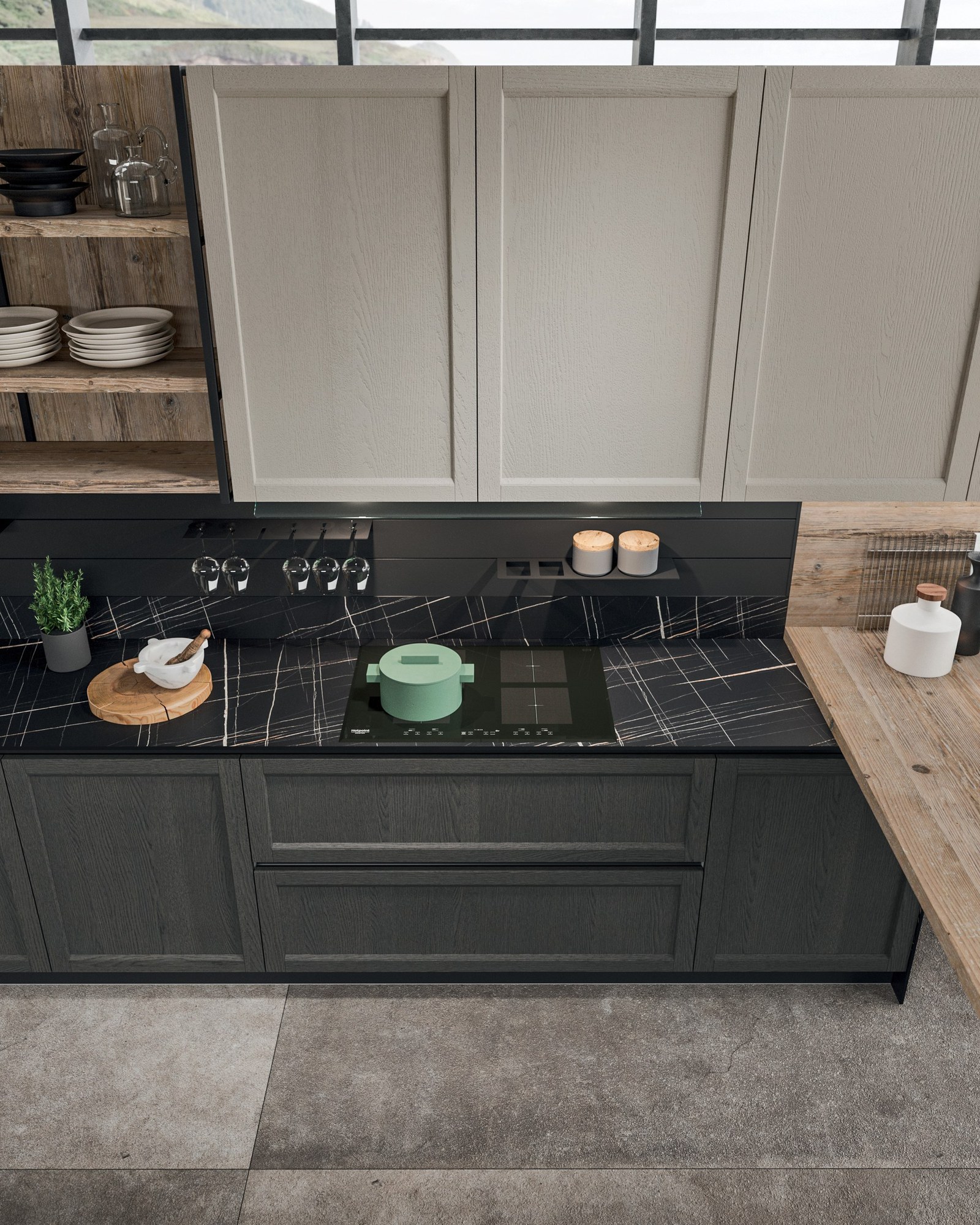 Gentili Cucine T_10 — Εστίες & Πάγκος