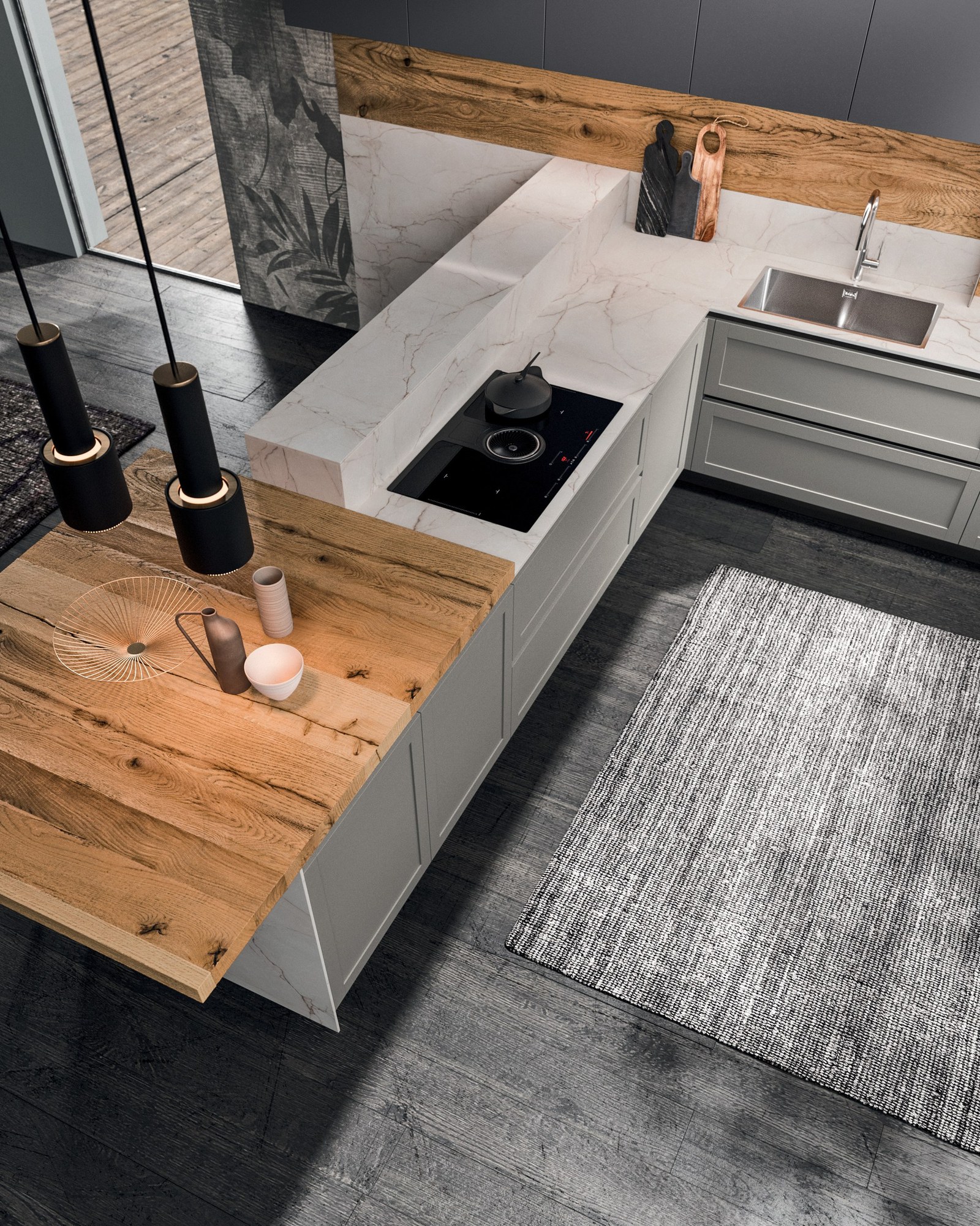 Gentili Cucine T_11 — Νησίδα & Snack