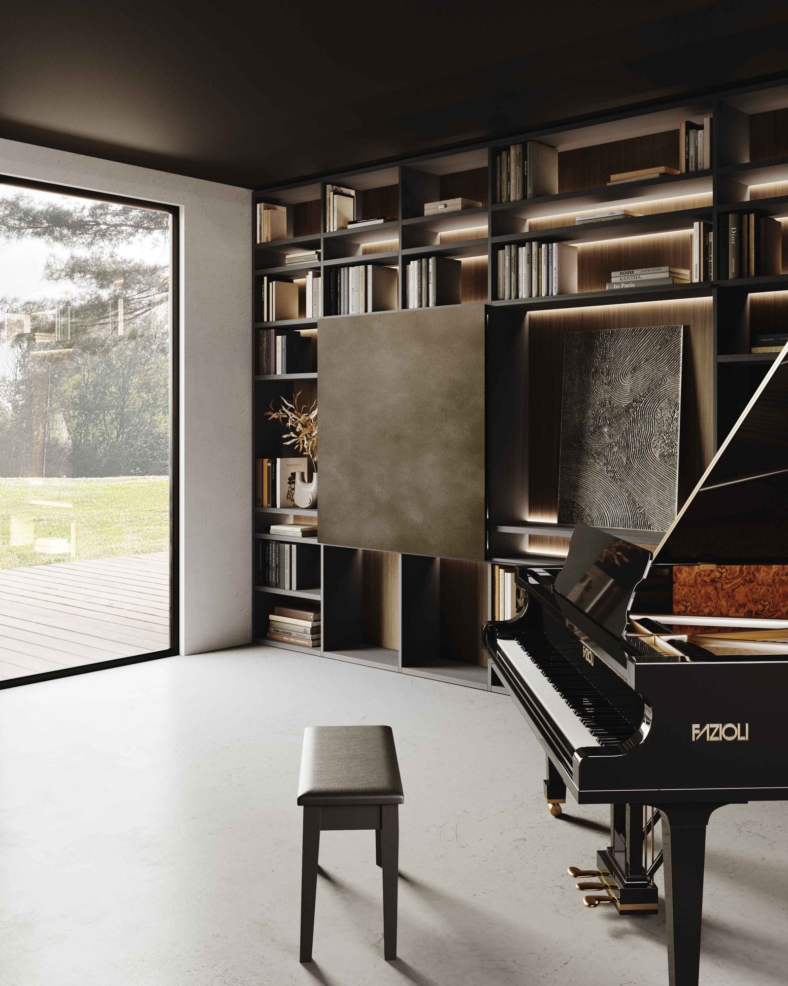 GF Interiors E.S.P. CRYSTAL — E.S.P. Crystal system — glass doors and display cabinets with a slim metal telaio.