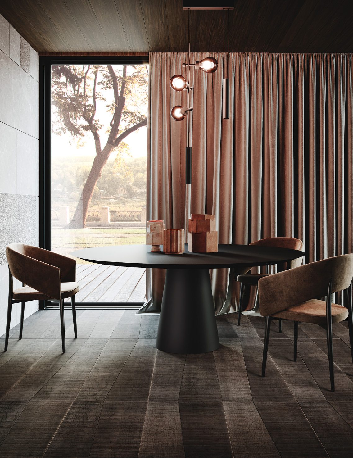 GF Interiors HOUSE OF GUITAR — Τραπεζαρία