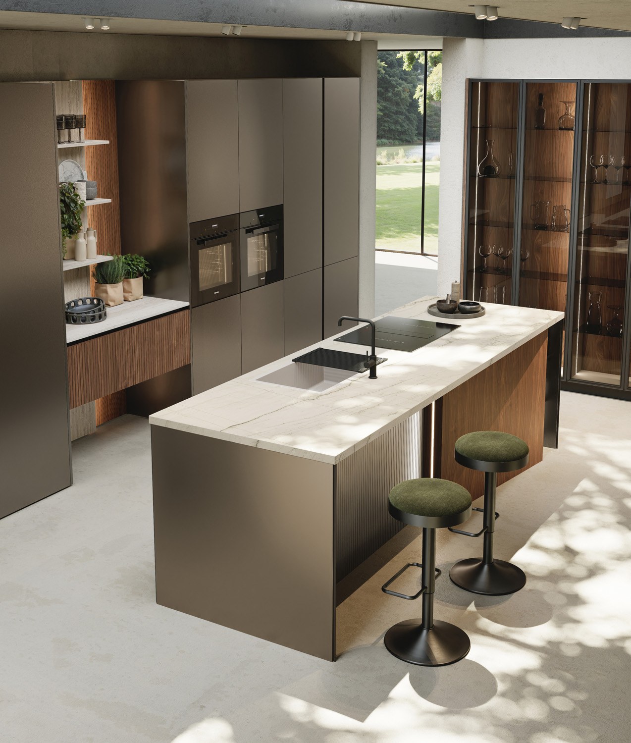 Μοντέρνη ιταλική κουζίνα GF Interiors FLAT MERCURIO