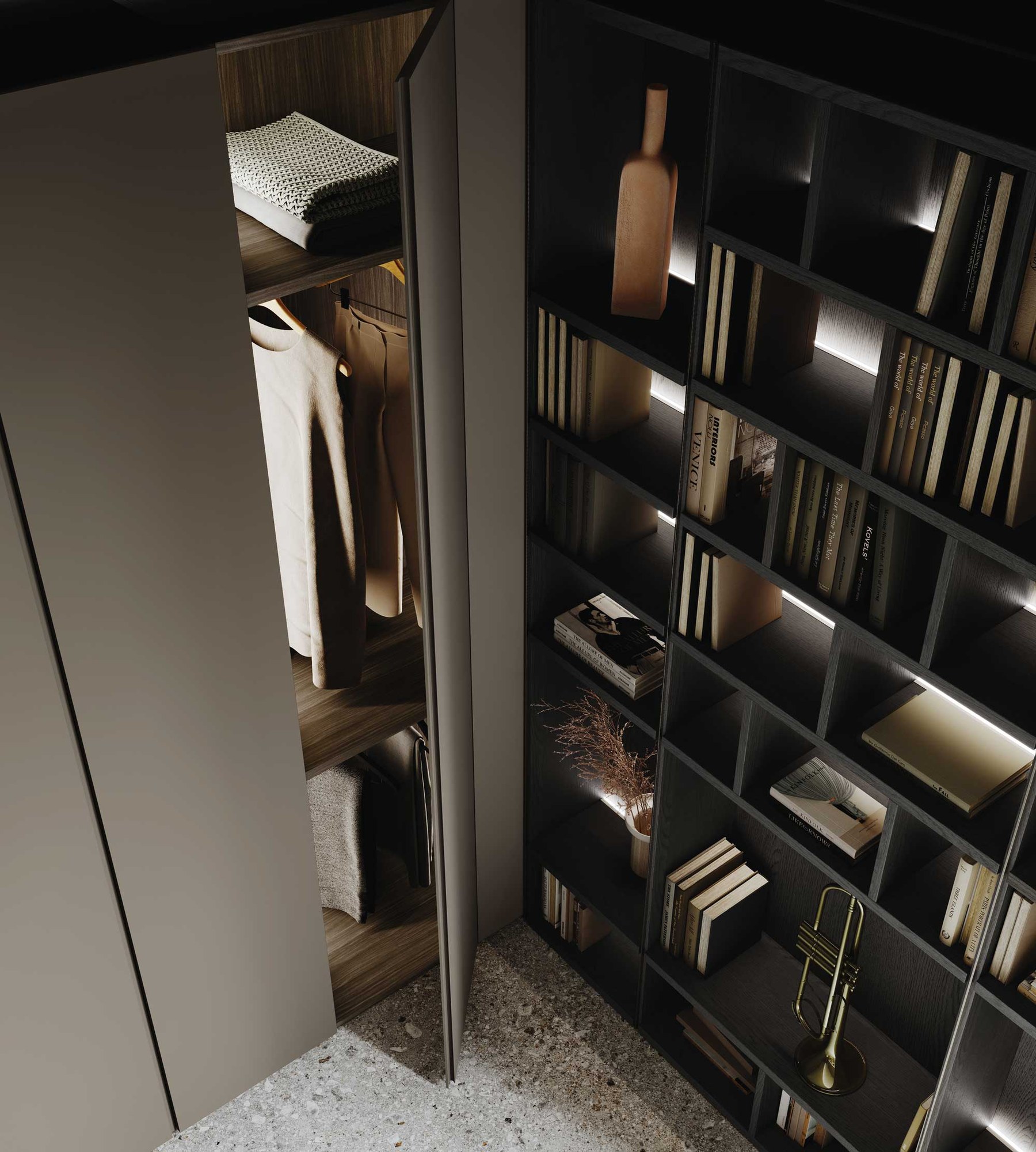 GF Interiors Groove — Ερμάριο Groove — λεπτομέρεια