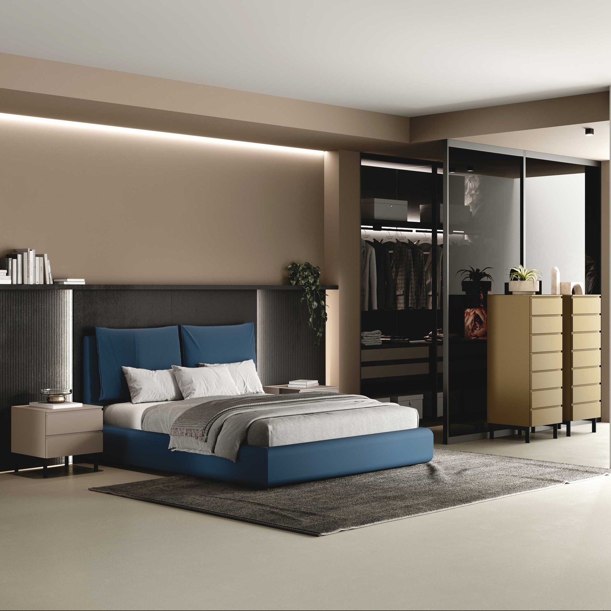 GF Interiors ALWAYS — Boiserie Always — κάθετες δόγες σταθερού βήματος, το χαρακτηριστικό ραβδωτό της σειράς Jazz.