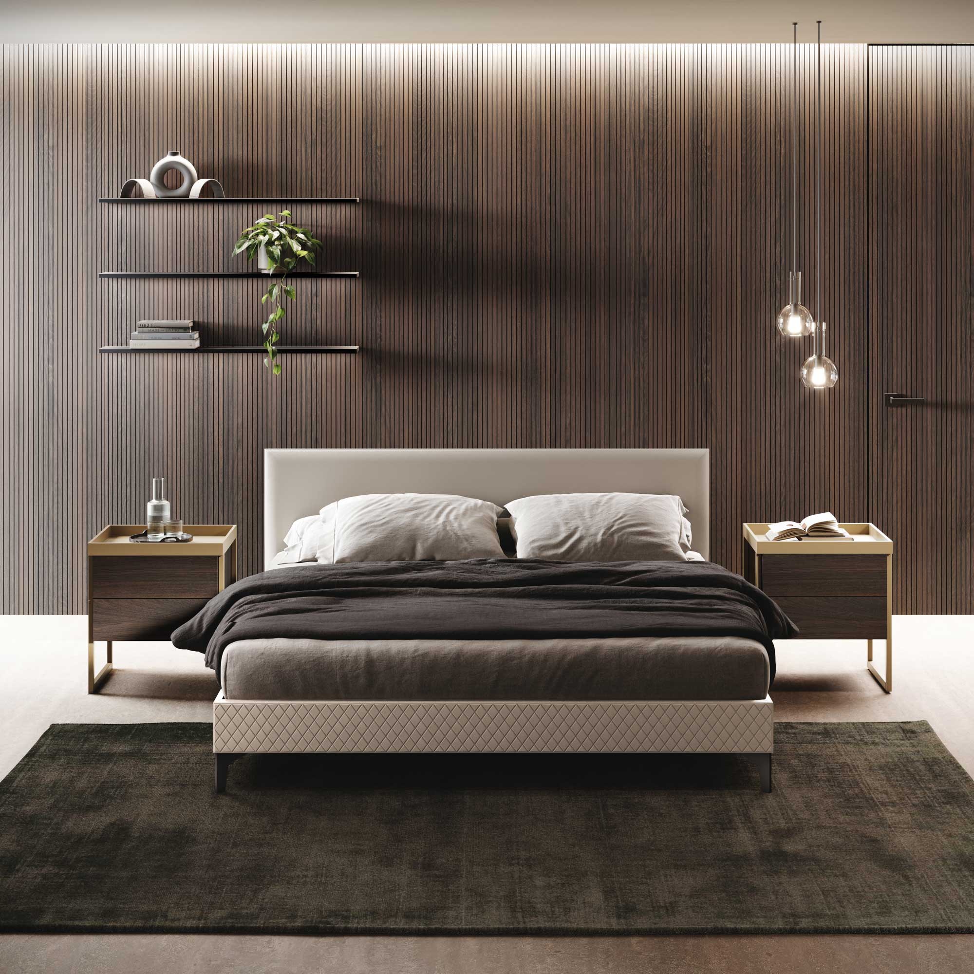 GF Interiors ALWAYS — Boiserie Always — κάθετες δόγες σταθερού βήματος, το χαρακτηριστικό ραβδωτό της σειράς Jazz.