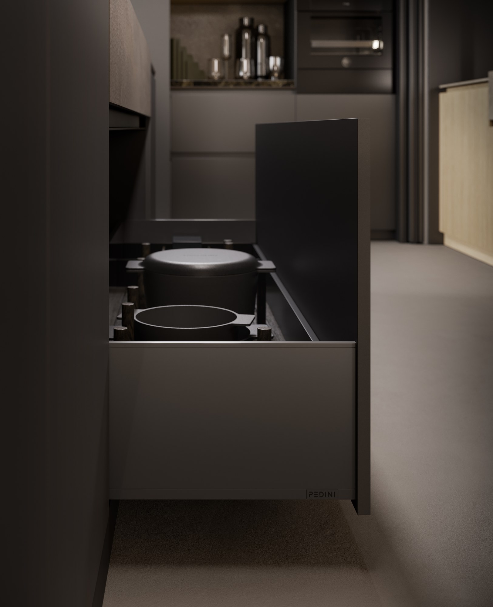 Pedini Cucine Arkè — Λεπτομέρεια υλικού
