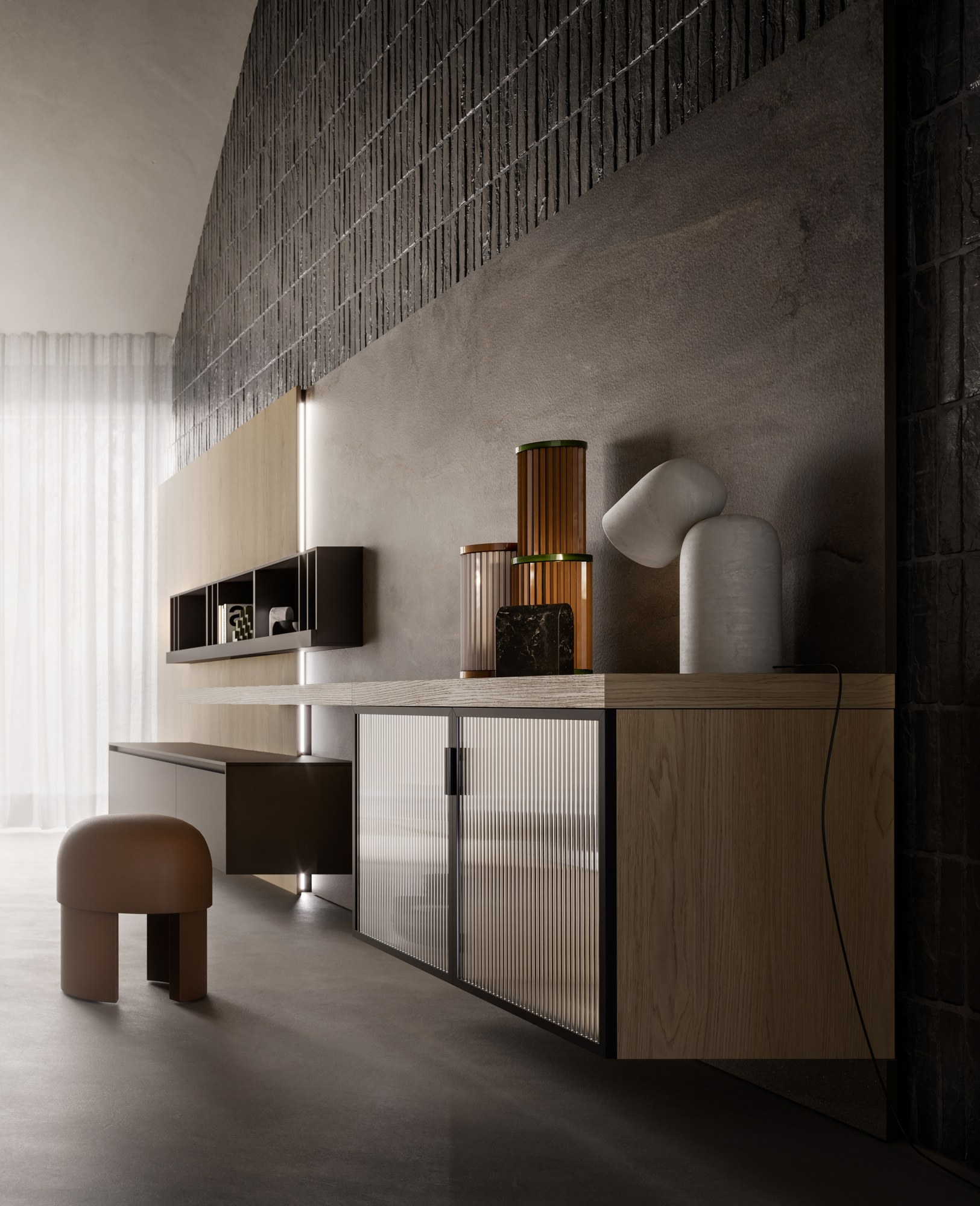 Pedini Cucine Arkè — Λεπτομέρεια υλικού