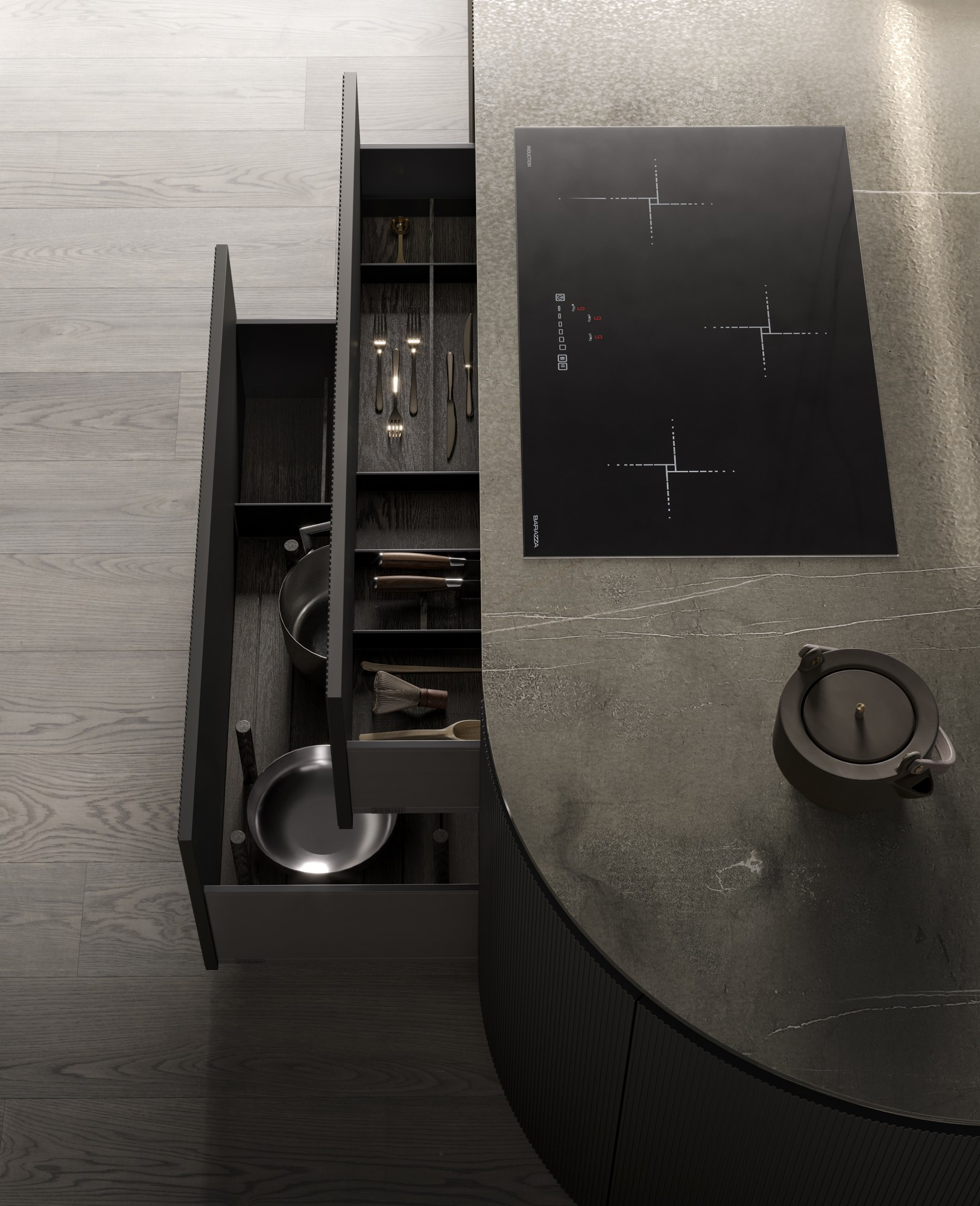 Pedini Cucine Arkè Shape — Material detail