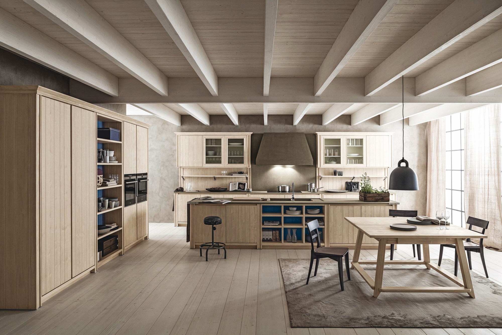 Κλασική ιταλική κουζίνα Scandola Mobili M01 – Cucina con isola