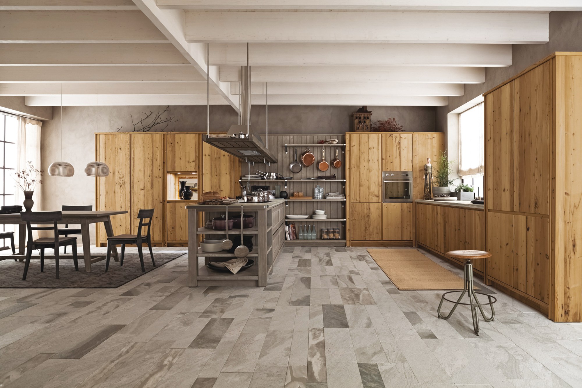 Classic Italian kitchen Scandola Mobili M03 – Legno vecchio