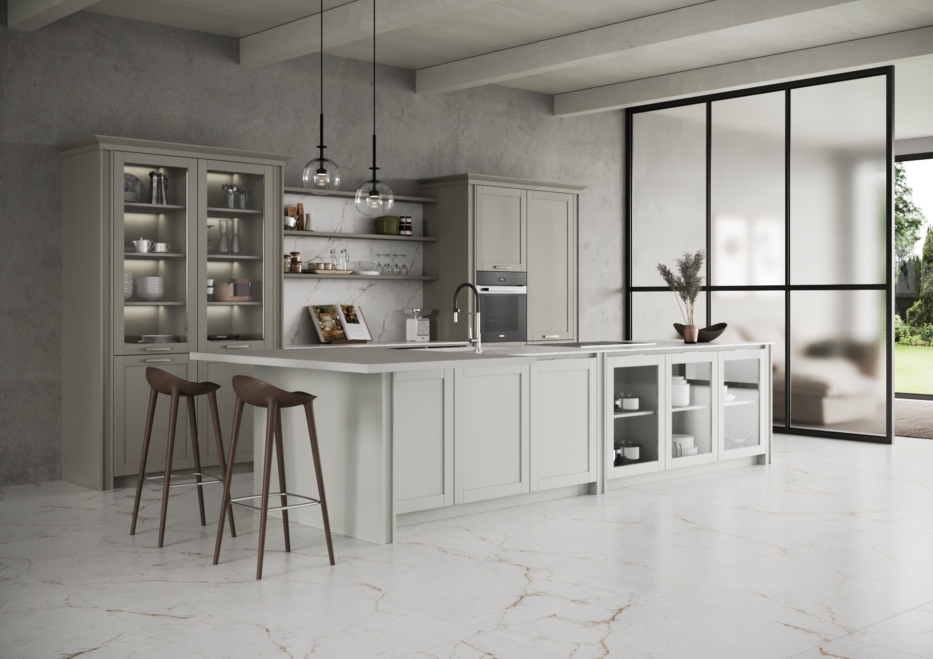 Classic Italian kitchen Scandola Mobili M08 – Classica elegante
