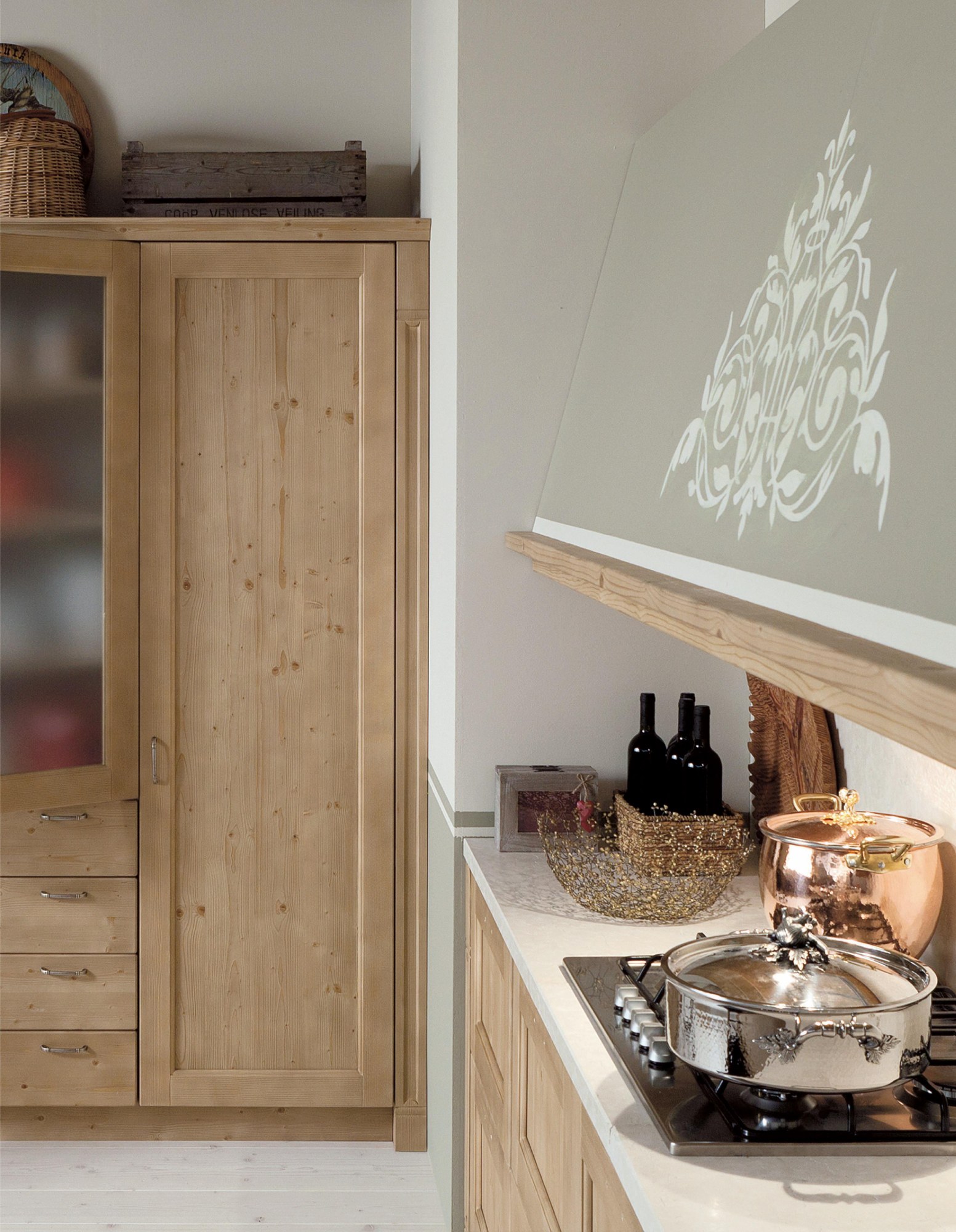 Scandola Mobili T02 – Stile country — Δρυς & Χάλκινα