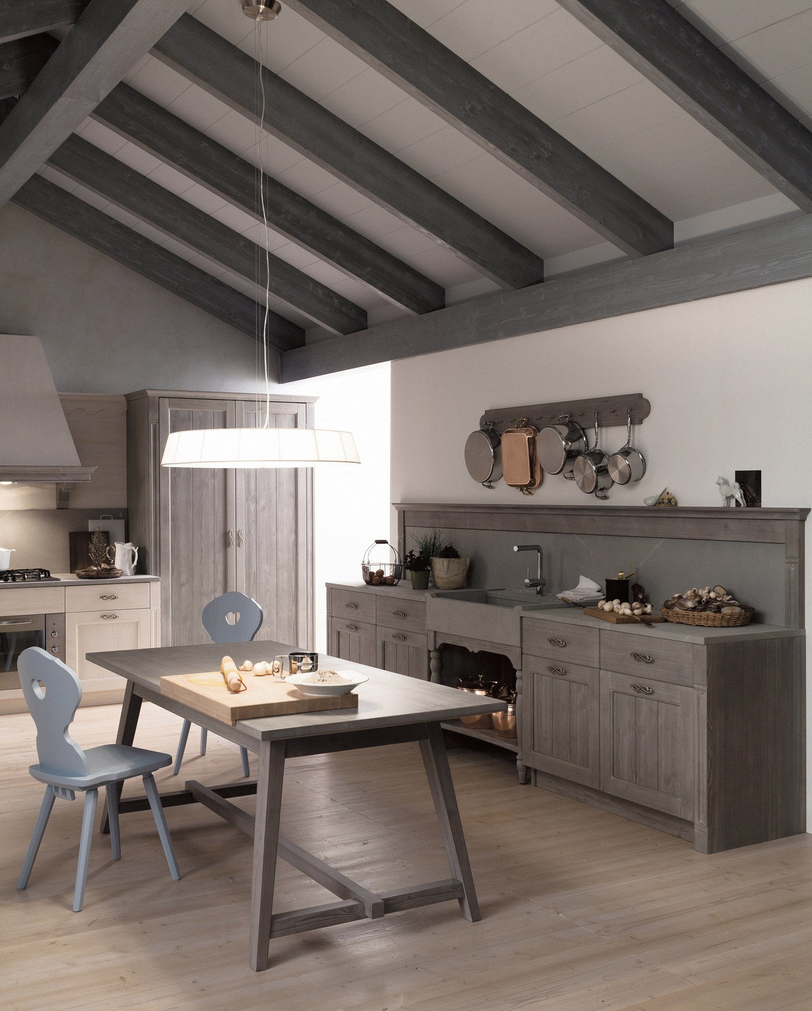 Scandola Mobili T03 – Stile rustico — Τραπεζαρία Country