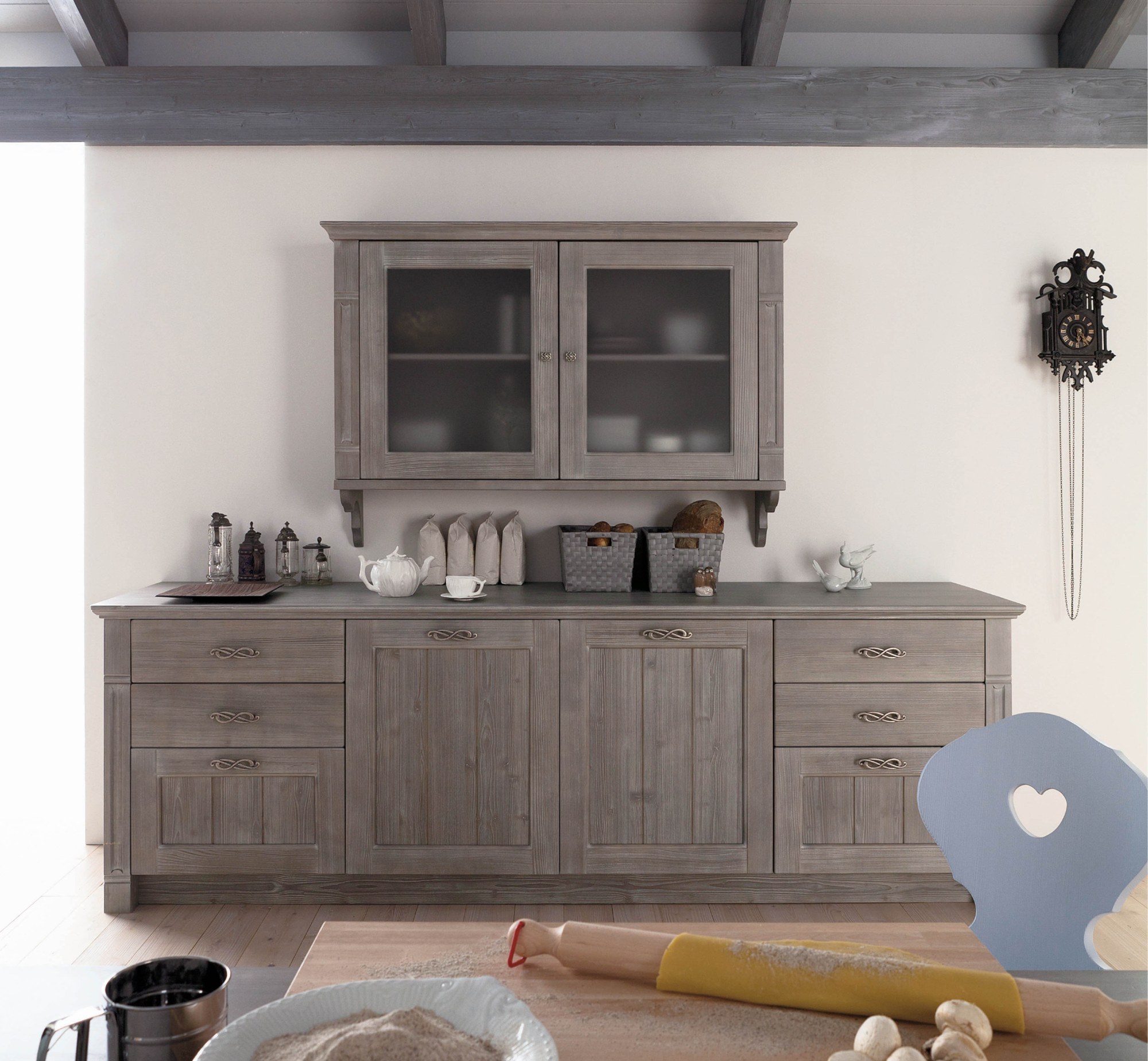 Scandola Mobili T03 – Stile rustico — Ρουστίκ σε Γκρι