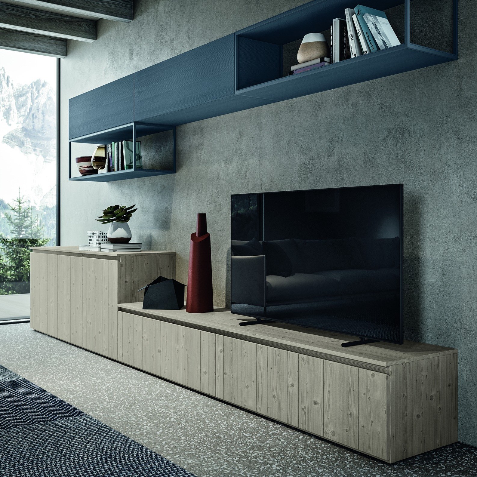 Scandola Mobili M10 – Ambienti Living — Living room composition — General view
