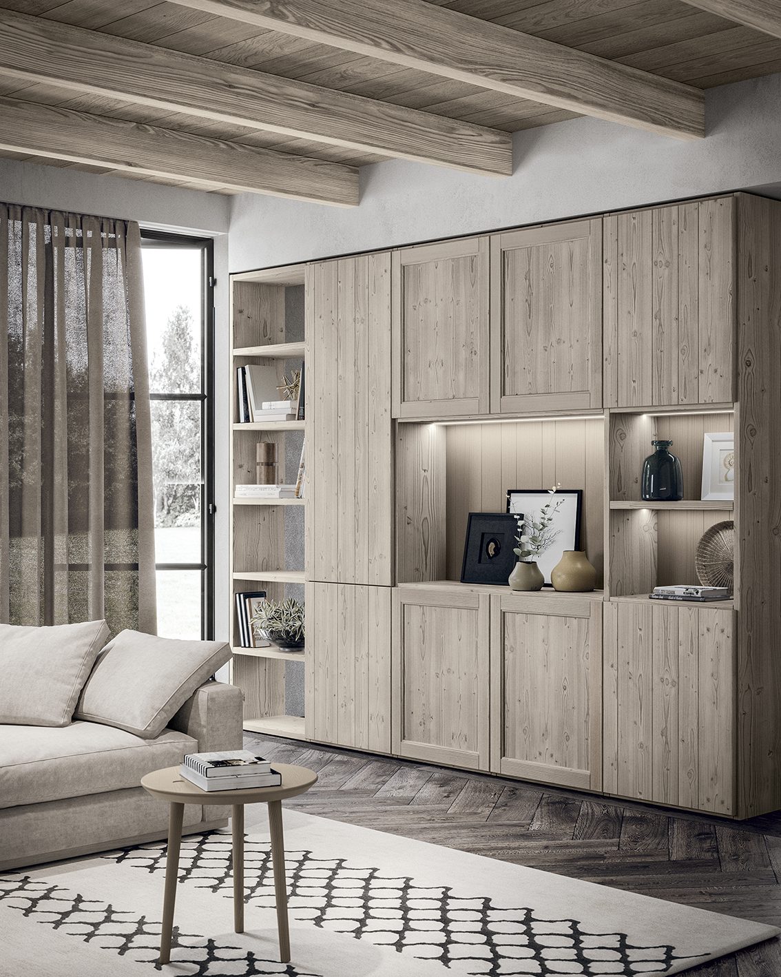 Scandola Mobili M01 – Open space — Wall Composition