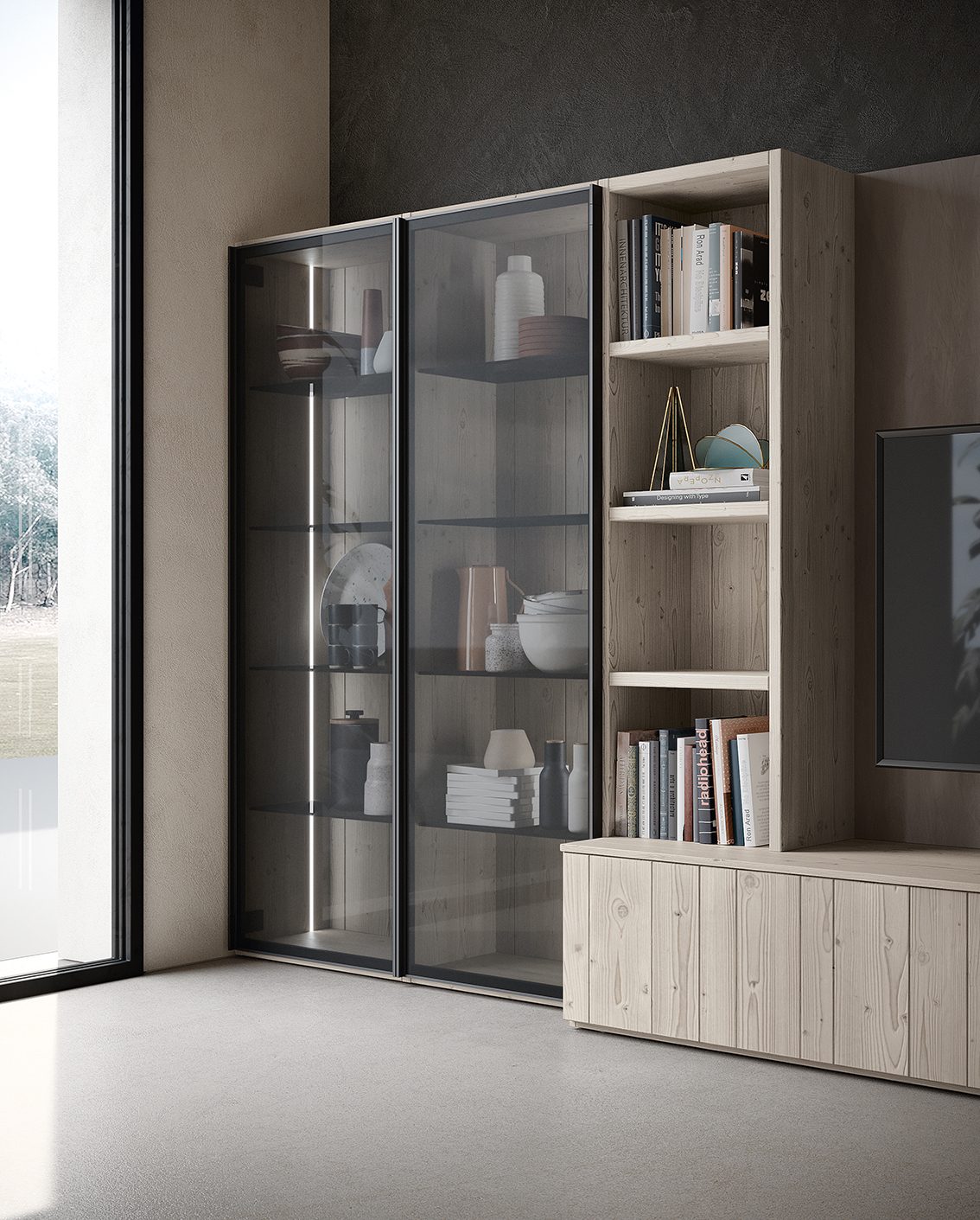 Scandola Mobili M03 – Arredamento soggiorno — Display cabinet