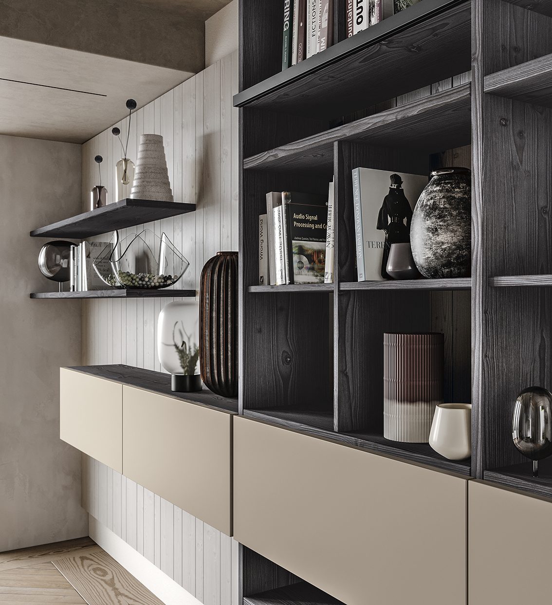 Scandola Mobili M04 – Parete libreria — Shelves & Cupboard