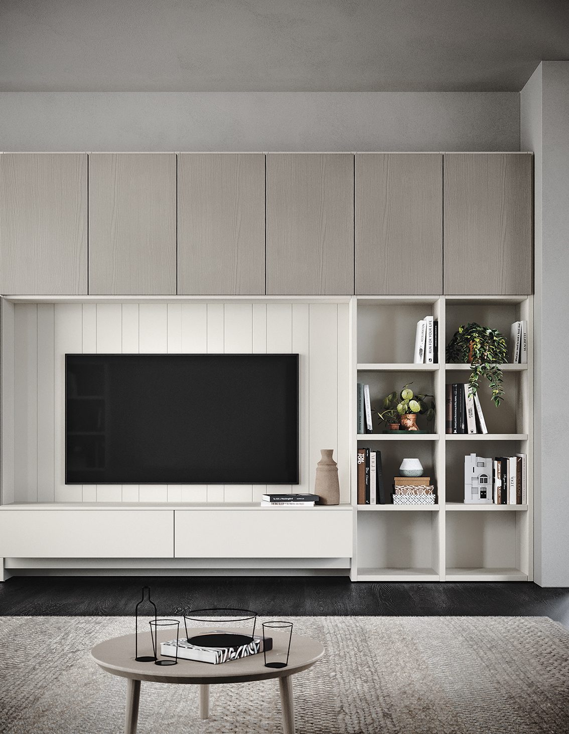 Scandola Mobili M08 – Soggiorno classico — Classic TV Composition