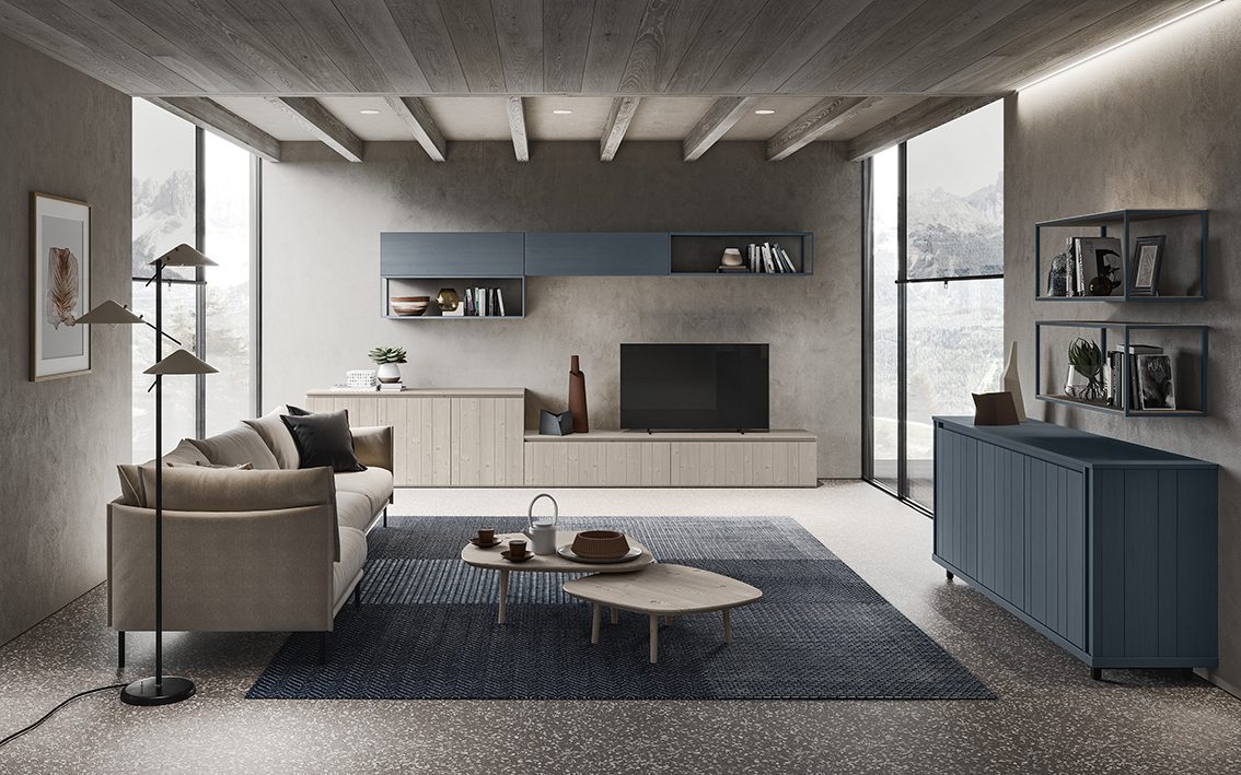 Scandola Mobili M09 – Salotto contemporaneo — Contemporary Living Room
