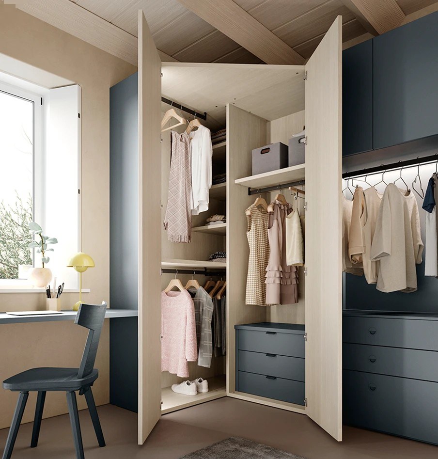 Scandola Mobili Wardrobe Battente Classic — Classic hinged — vertical view