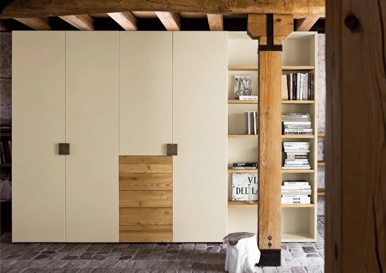 Scandola Mobili Wardrobe Battente Rustic — Rustic hinged — General view
