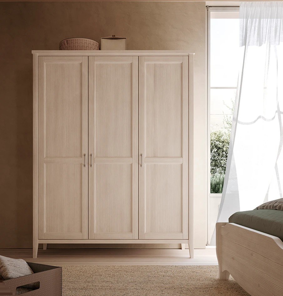 Scandola Mobili Wardrobe Battente Rustic — Rustic hinged — vertical view
