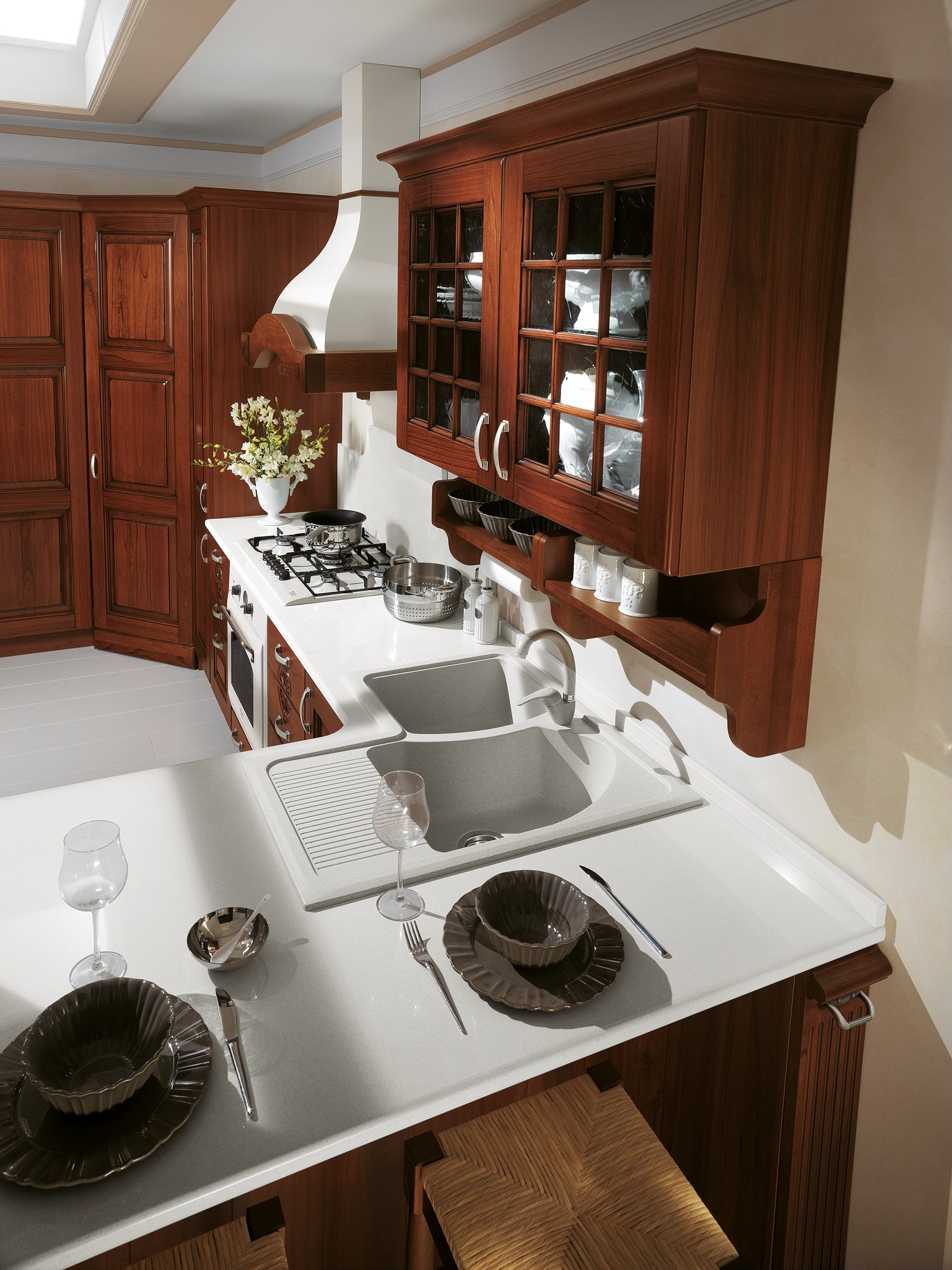 Sira Cucine Eva · Noce — Corner Storage
