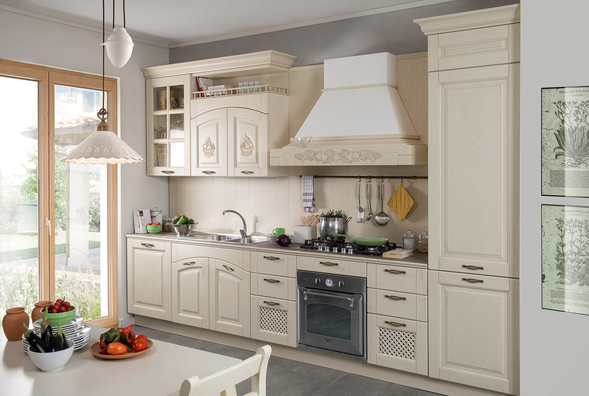 Sira Cucine Sofia · Patinato Bianco — Άποψη