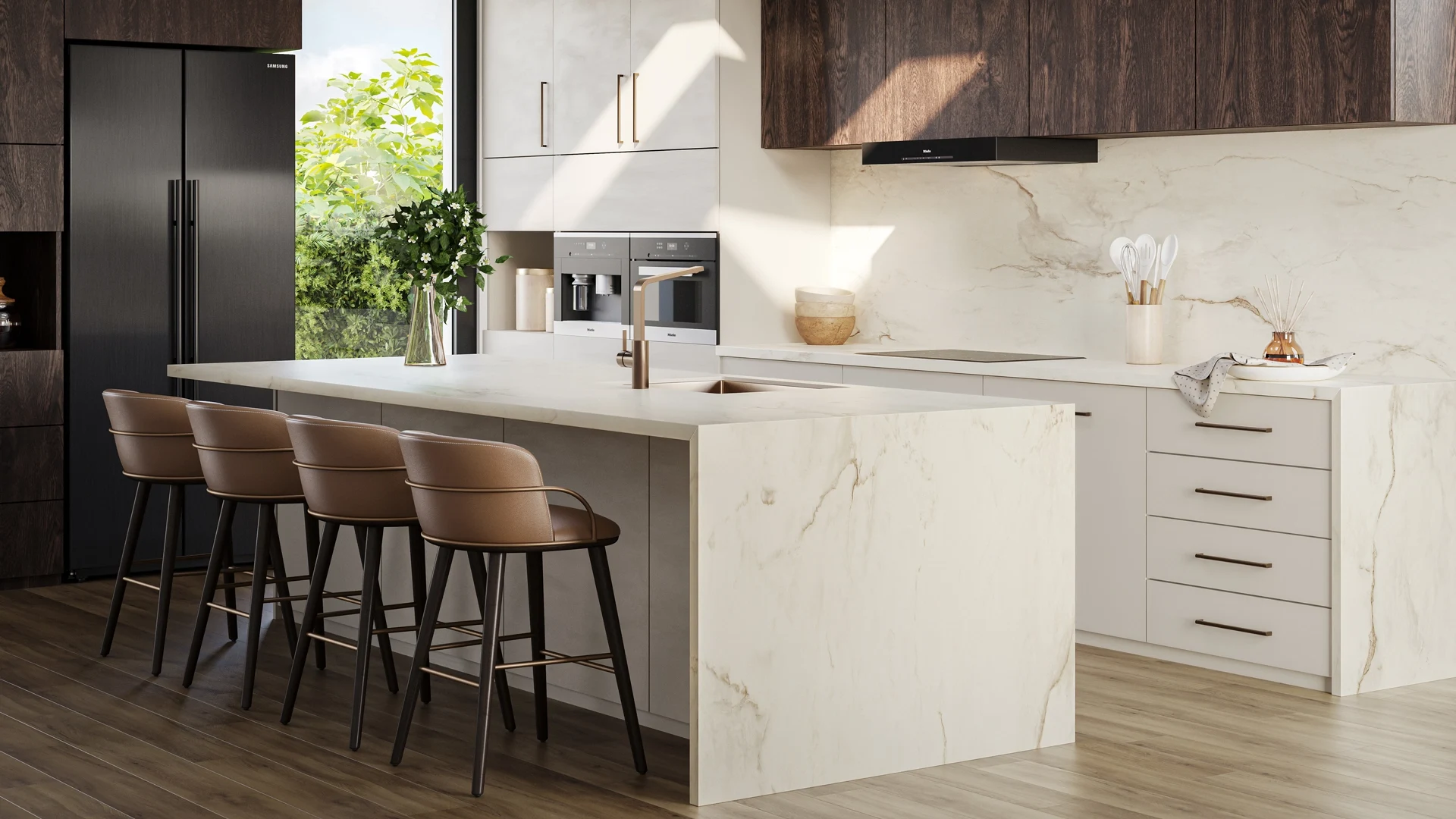Caesarstone Aisling White — σε χώρο