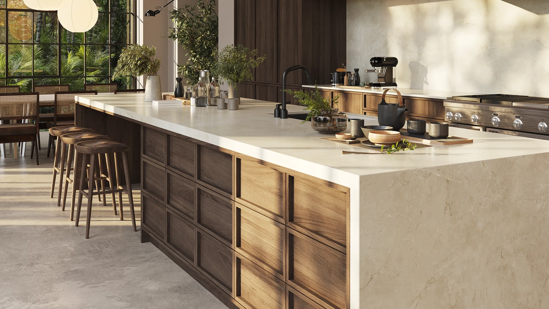 Caesarstone Almond Stone — λεπτομέρεια