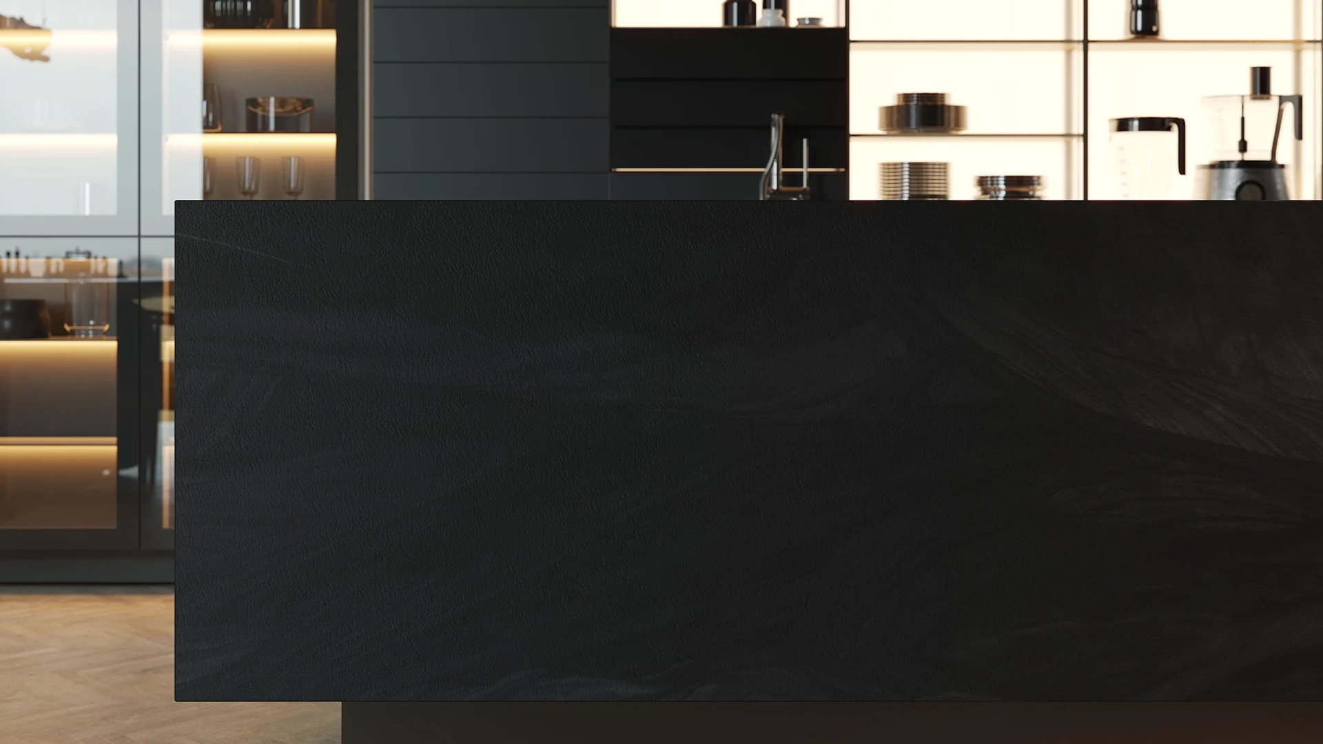 Caesarstone Black Eclipse — λεπτομέρεια