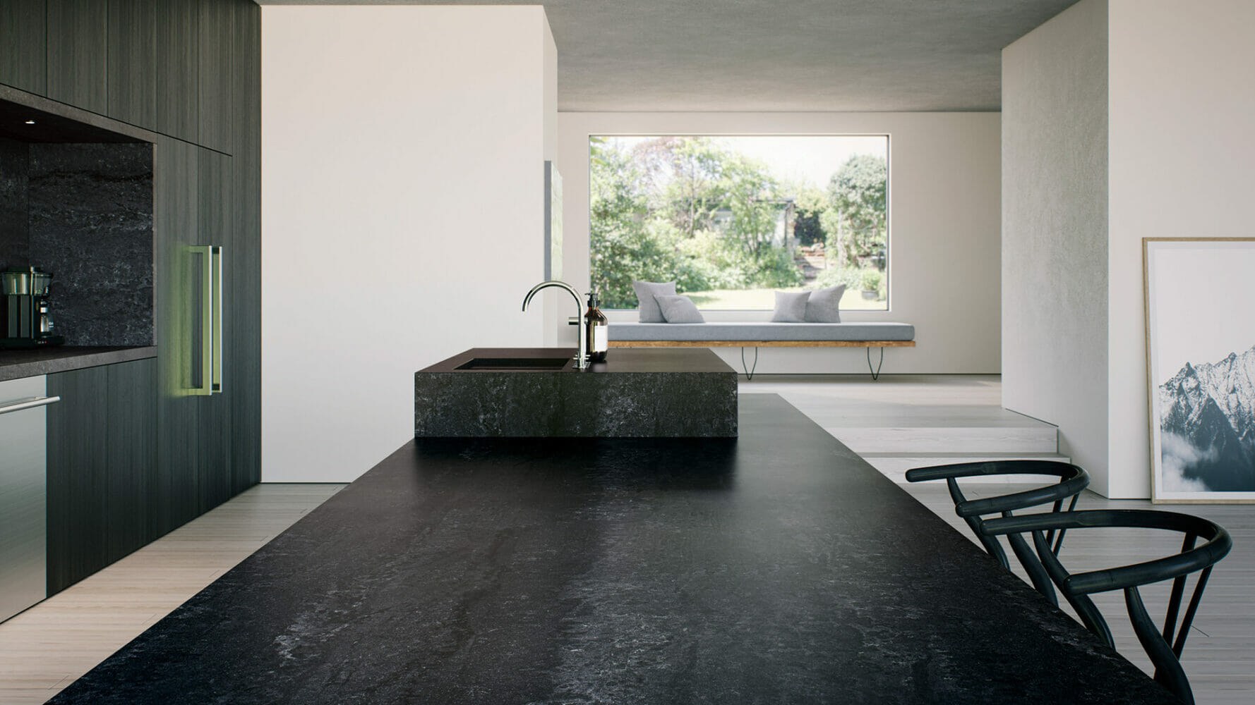 Caesarstone Black Tempal — λεπτομέρεια