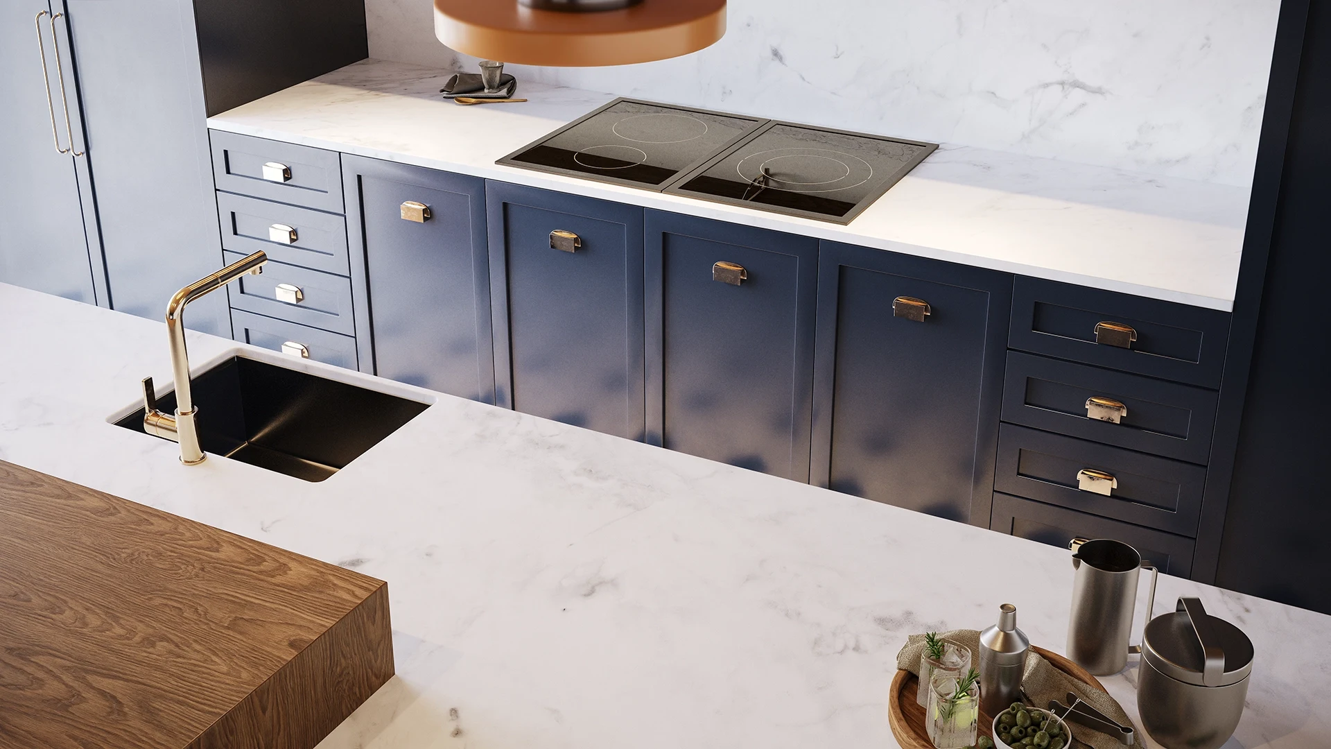Caesarstone Carrara Ice — λεπτομέρεια