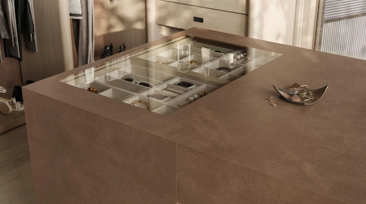 Caesarstone Cider Leather — λεπτομέρεια