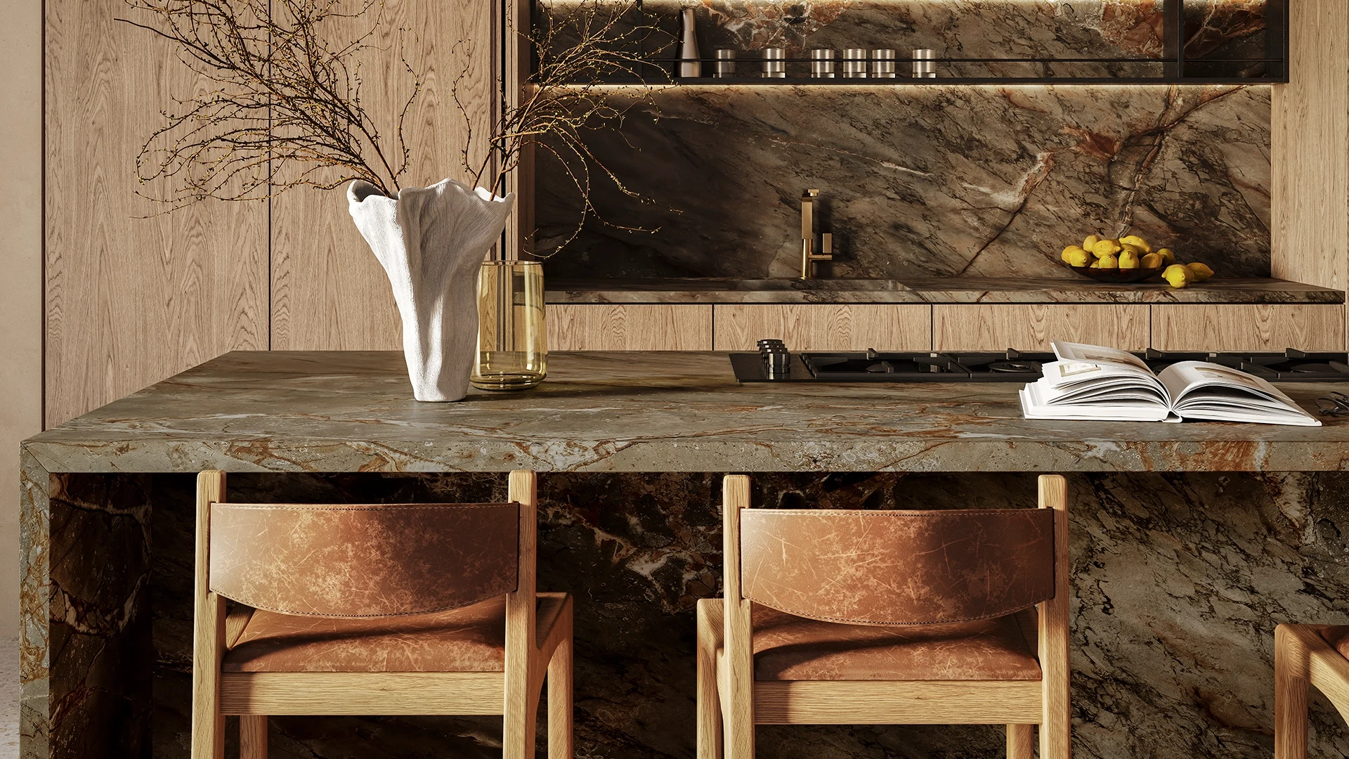 Caesarstone Cider Stone — σε χώρο