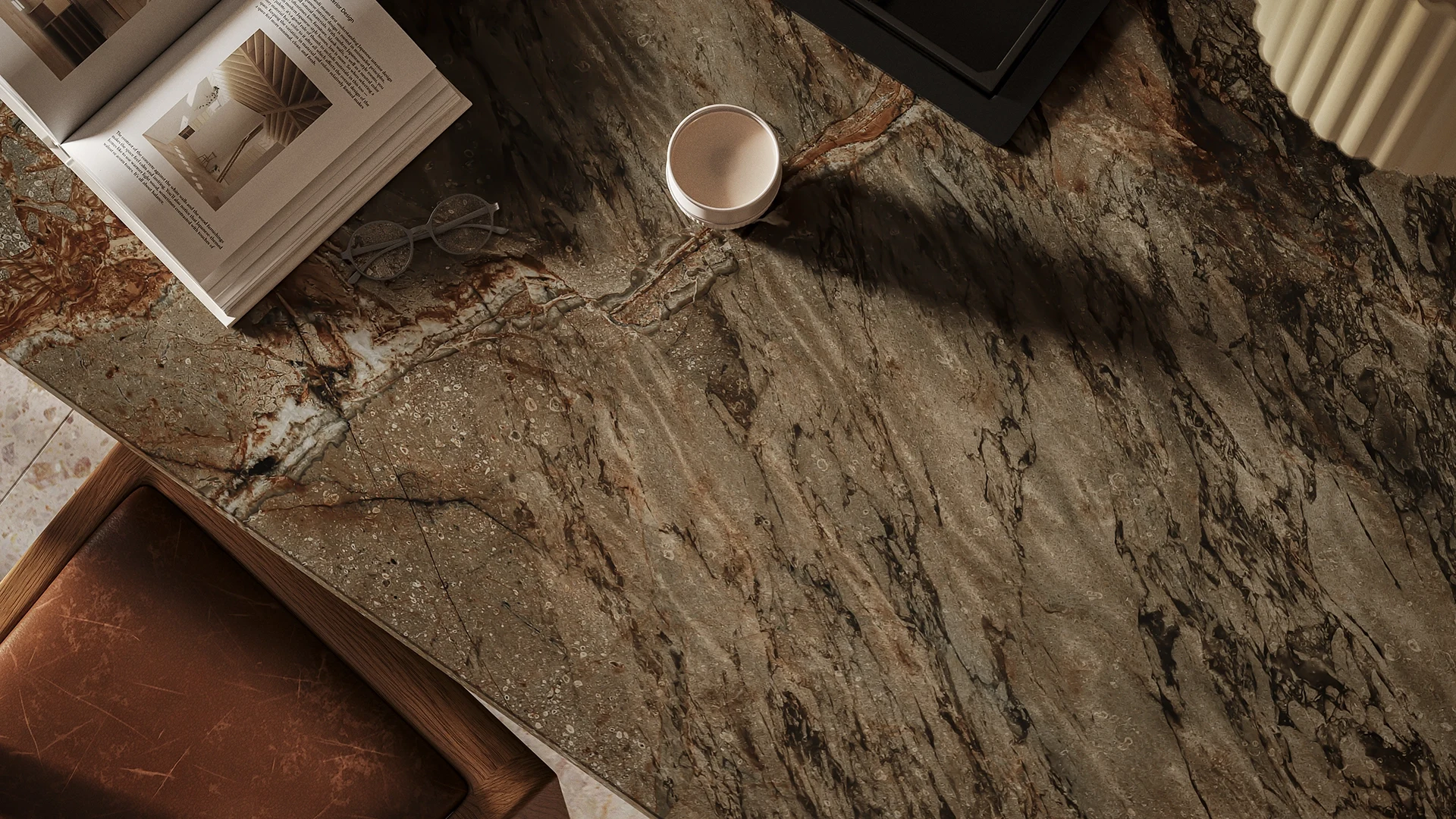 Caesarstone Cider Stone — σε χώρο