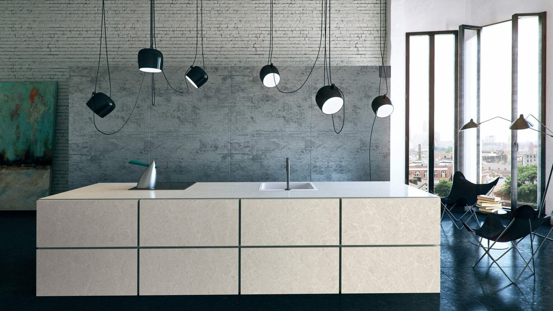 Caesarstone Cosmopolitan White — λεπτομέρεια