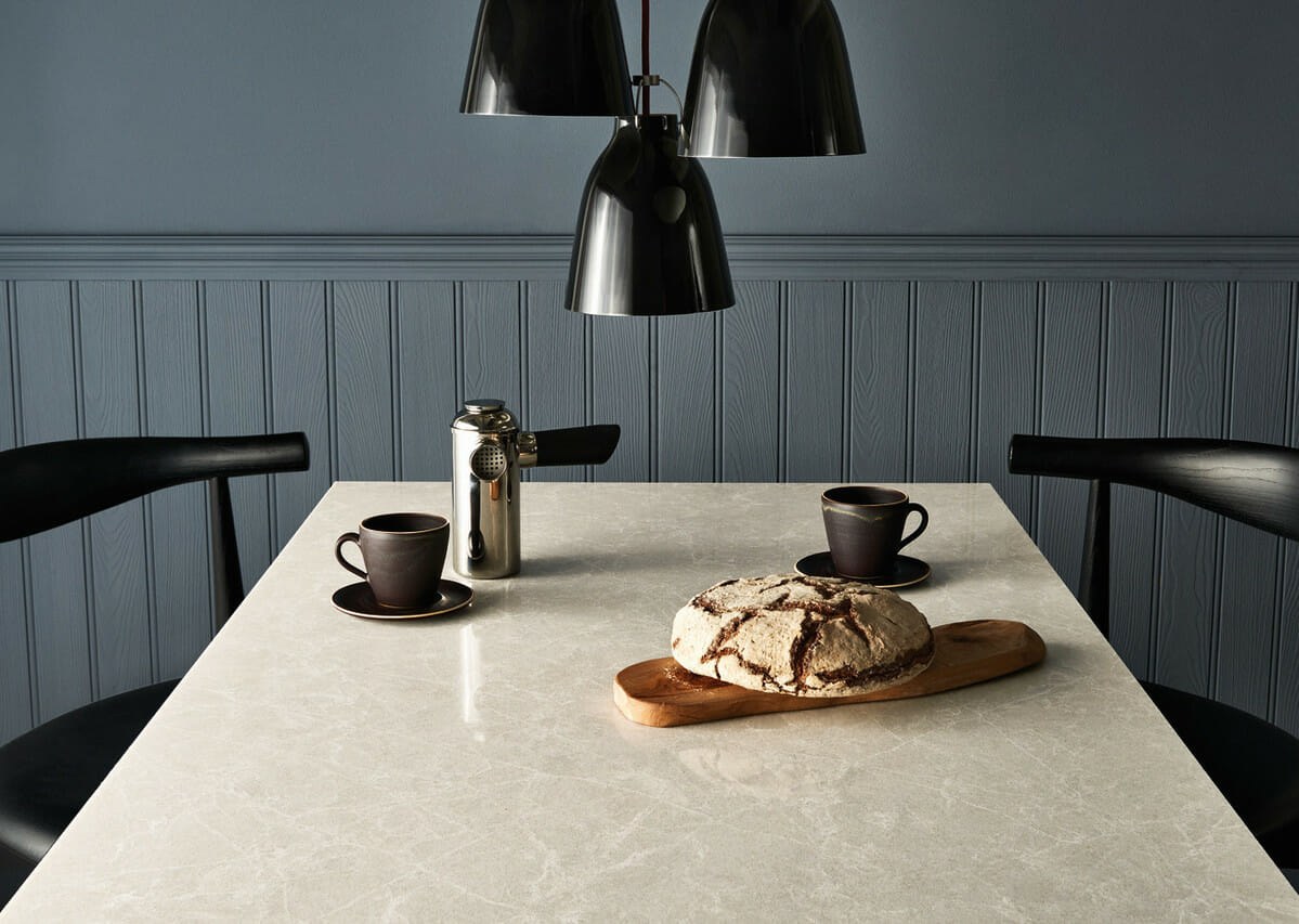 Caesarstone Cosmopolitan White — λεπτομέρεια