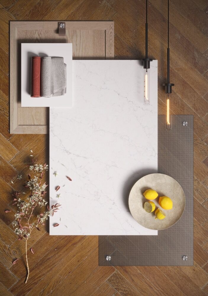 Caesarstone Dreamy Carrara — λεπτομέρεια