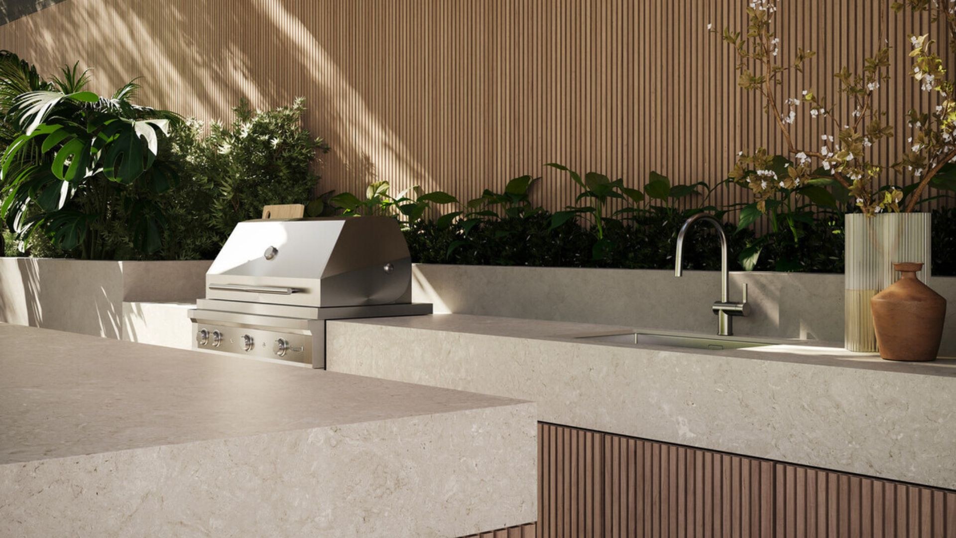 Caesarstone Fossillia — λεπτομέρεια