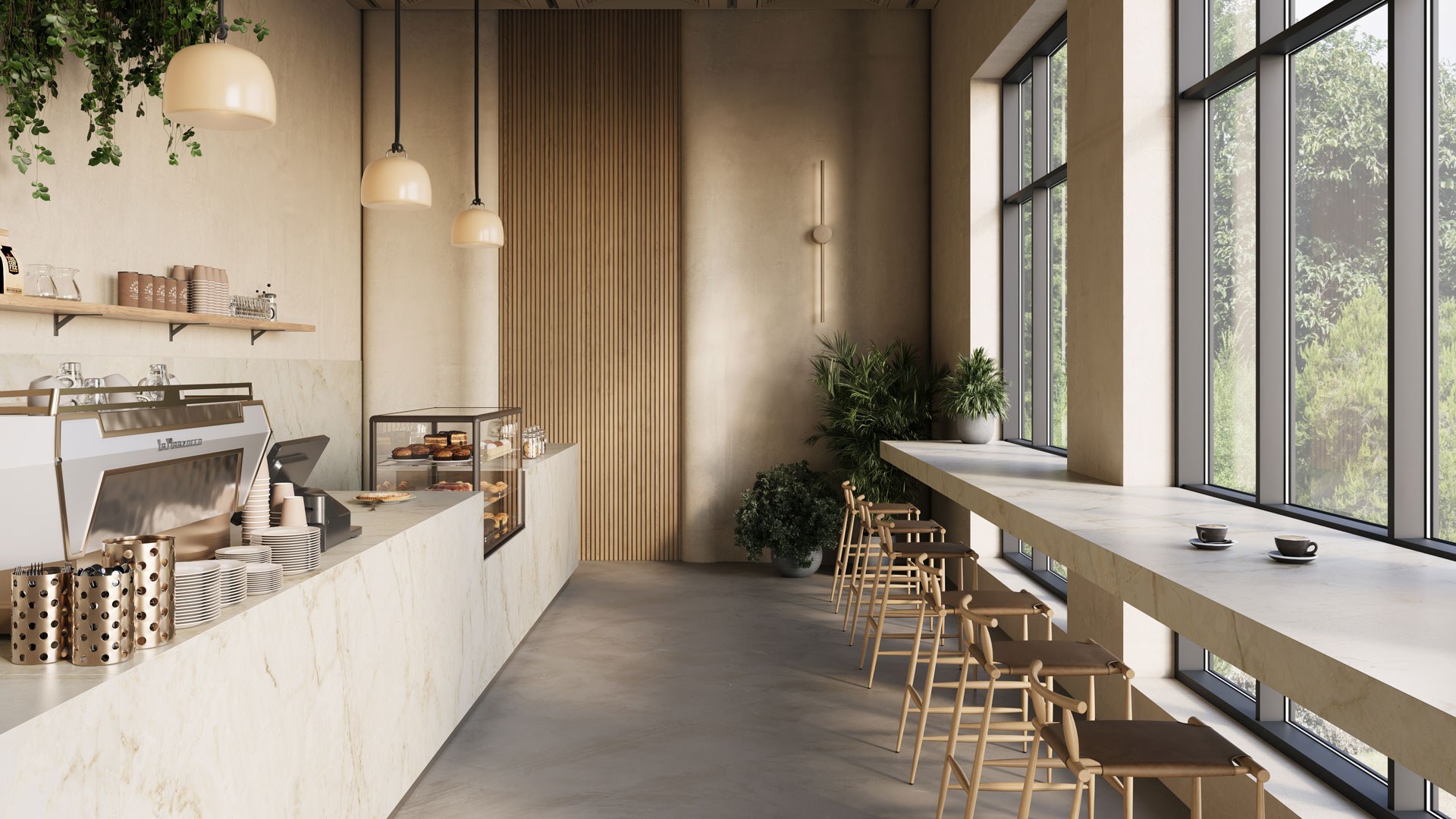 Caesarstone Glacetta — σε χώρο