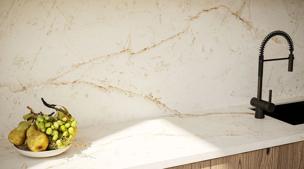 Caesarstone Goldesse — σε χώρο