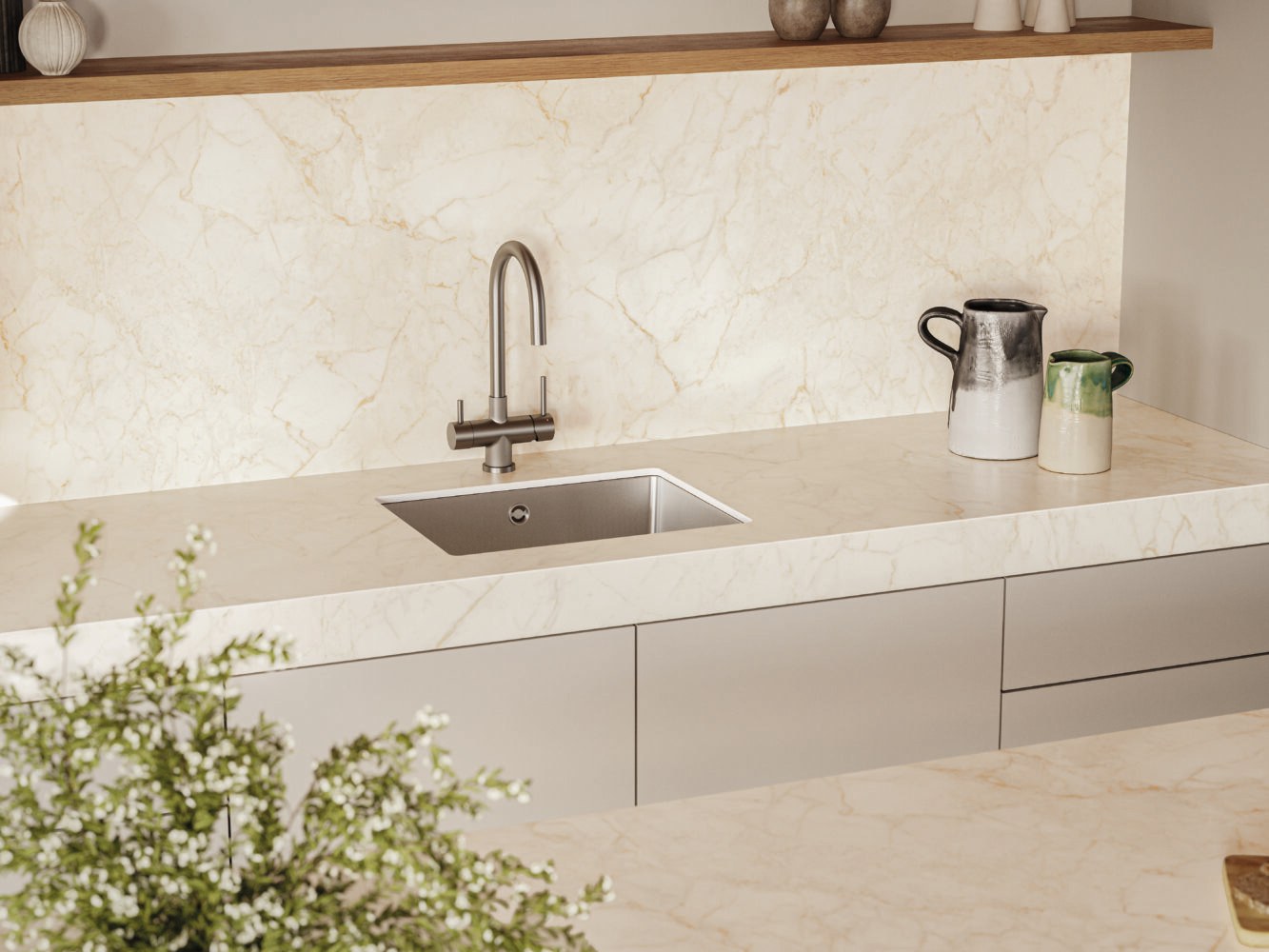 Caesarstone Marbannova — λεπτομέρεια