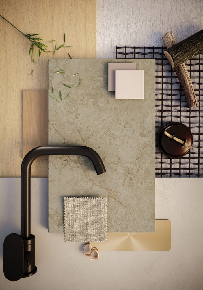 Caesarstone Mosstone — λεπτομέρεια
