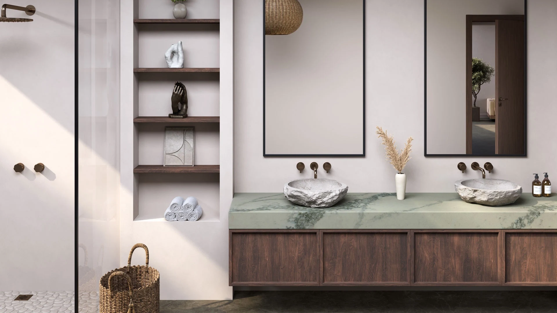 Caesarstone Ocean Sage — σε χώρο