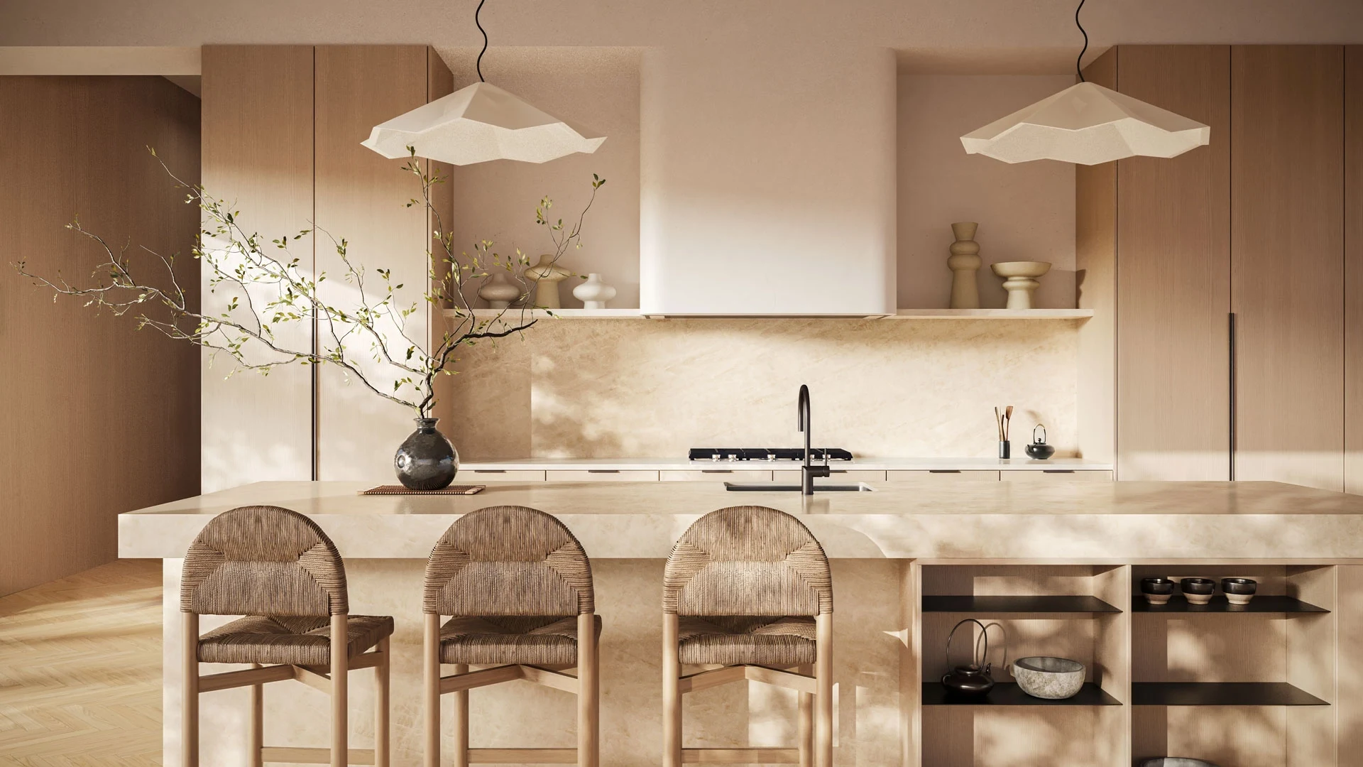 Caesarstone Opal Taj — σε χώρο