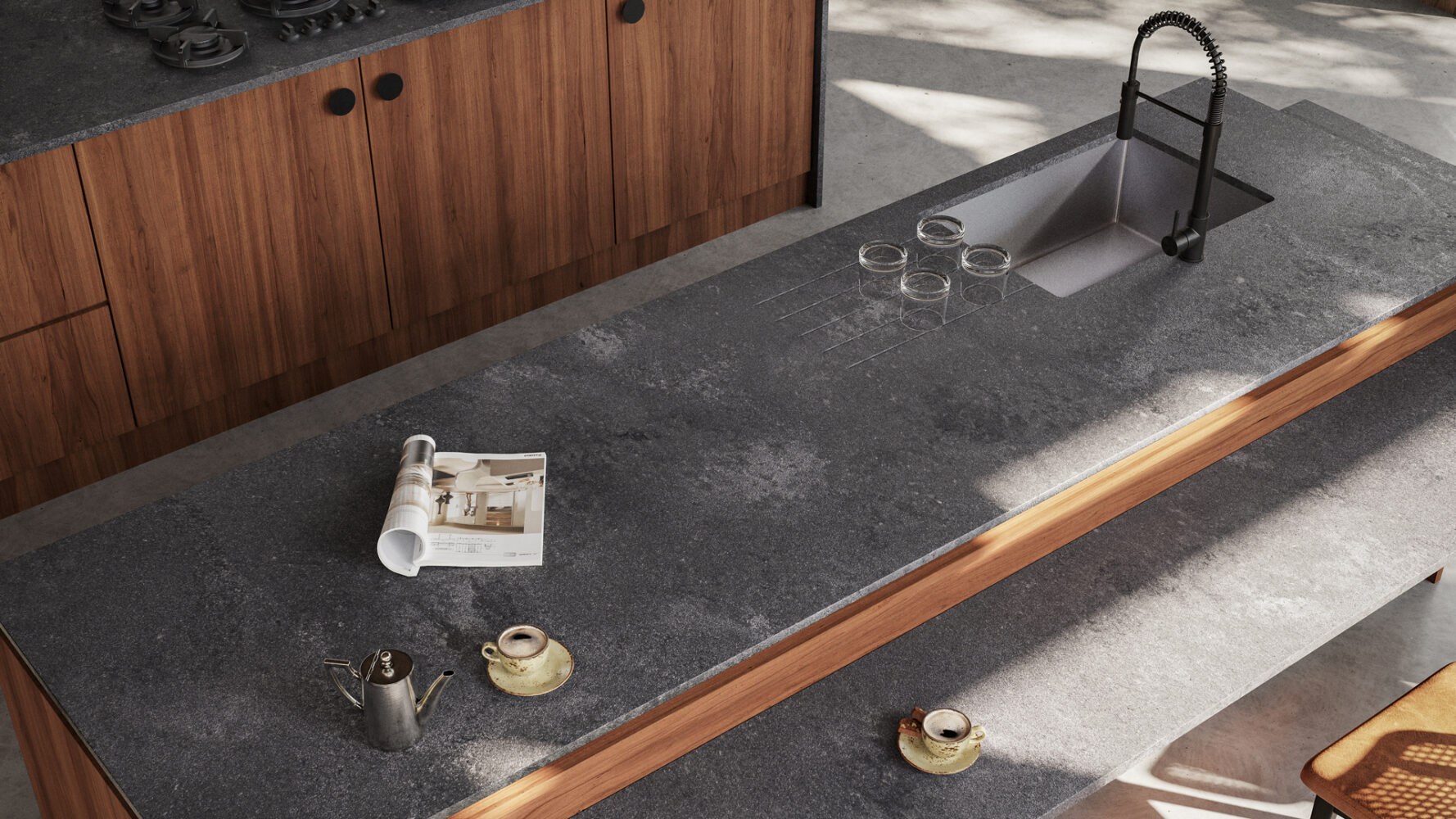 Caesarstone Rugged Concrete — λεπτομέρεια