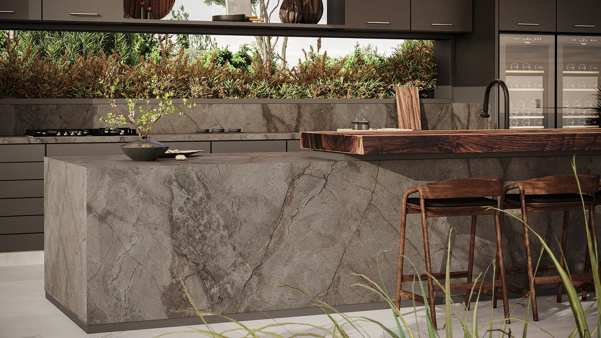 Caesarstone Silver River — σε χώρο