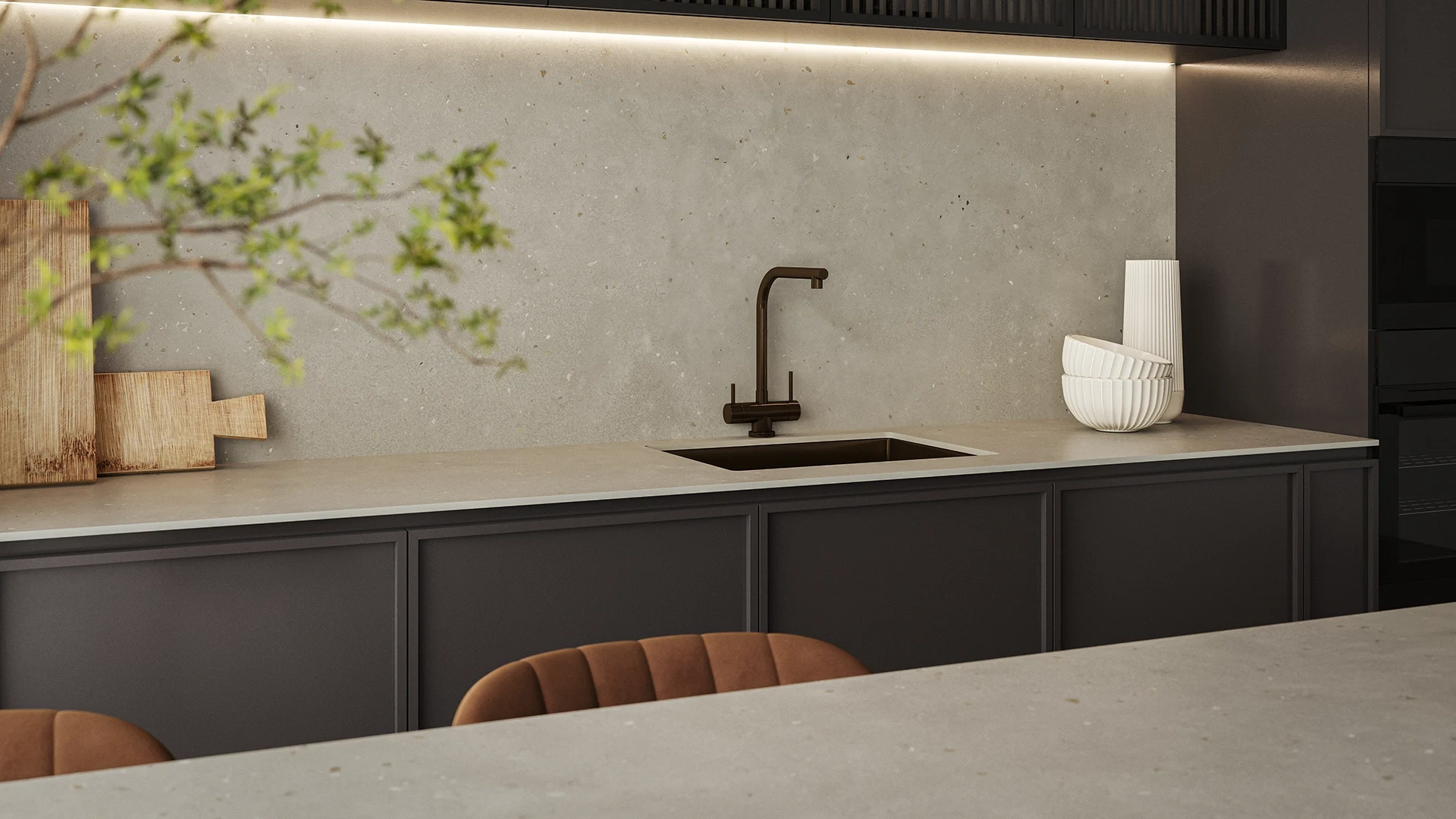 Caesarstone Silvertail — σε χώρο